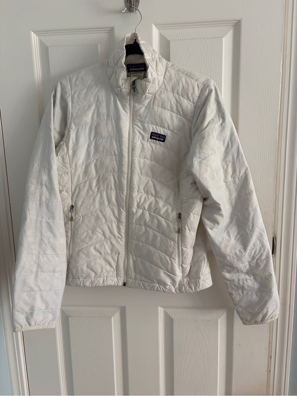 Patagonia creamy white Quilted Lightweight Puffer Jacket size xs